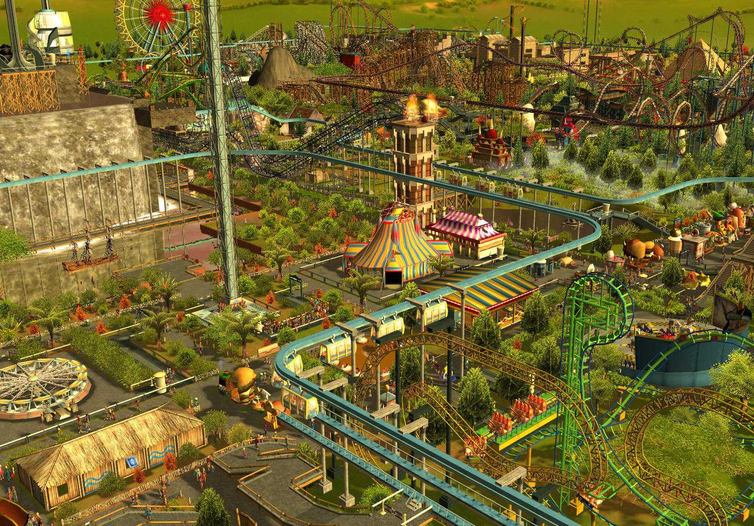 Rollercoaster tycoon (1999) [pc игры, старые игры] / скачать бесплатно