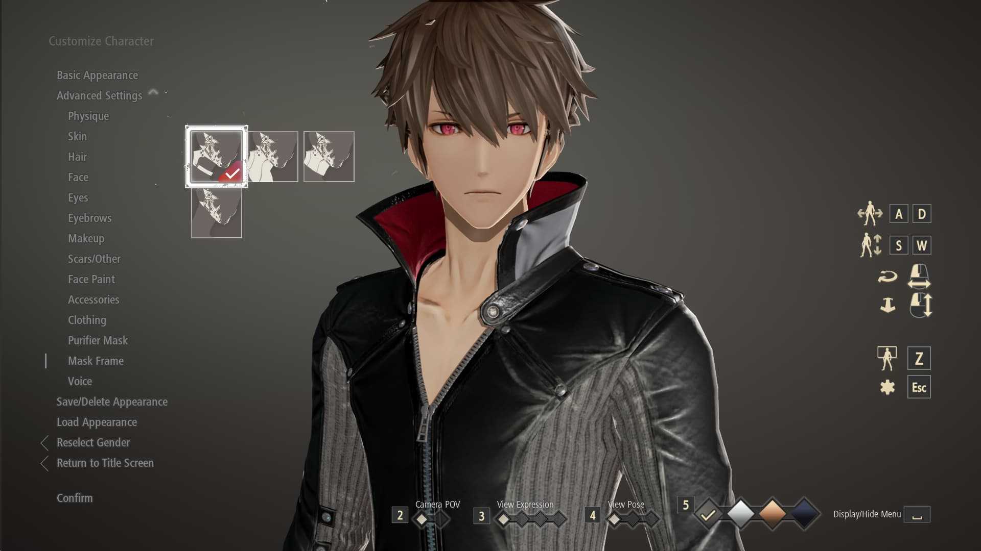 Code vein как изменить внешность