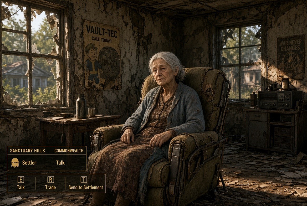 Fallout 4: как смастерить стул для Матушки Мерфи
