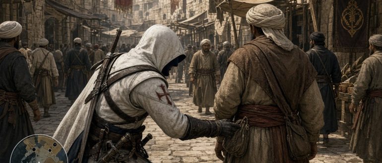 Как красть в Assassin's Creed 1: подробная механика воровства