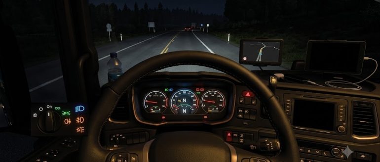 Как включить фары в Euro Truck Simulator 2