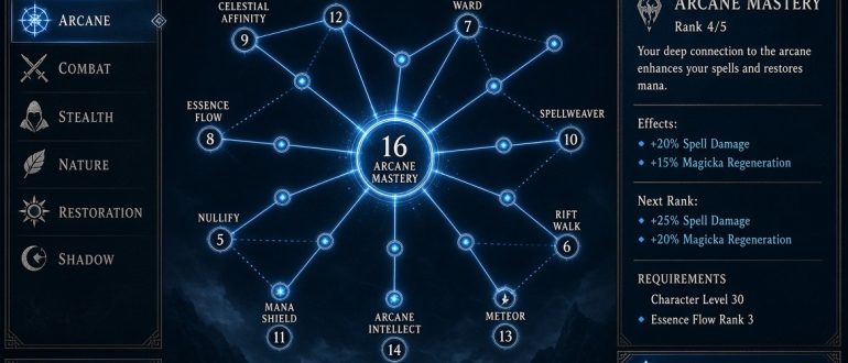 Легендарный навык в Skyrim: что дает и как работает эта механика