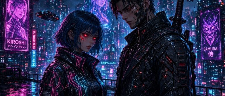 Люси и Дэвид в киберпанке: история любви из Cyberpunk: Edgerunners