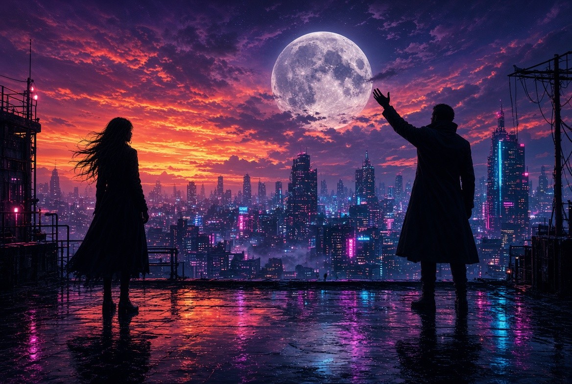 Люси и Дэвид в киберпанке: история любви из Cyberpunk: Edgerunners