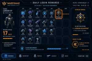 Награды за вход в Warframe: как работает Daily Tribute в 2026 году