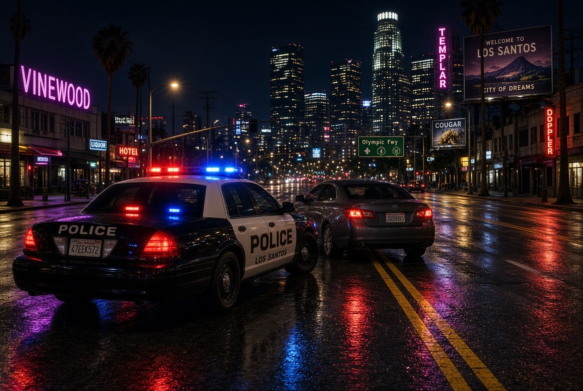 Нарушает ли водитель правила, двигаясь посередине дороги в GTA 5 RP