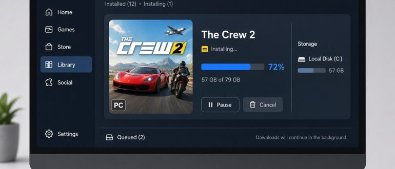 Сколько весит The Crew 2: точный размер игры на ПК, PS4 и Xbox One