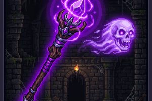 Спектральный посох в Terraria: где выпадает, характеристики и как получить