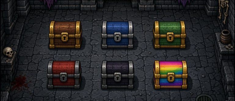 Сундуки в Enter the Gungeon: типы, цвета и как их правильно открывать