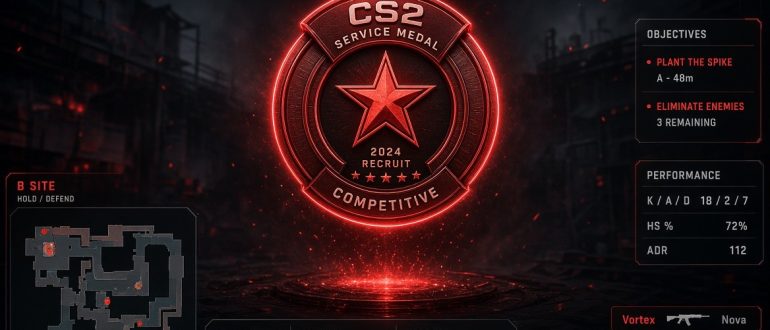 Как получить медаль в CS2: полный гайд по Service Medal 2026