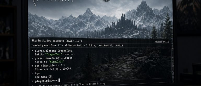 Код отмычки в Skyrim: как получить отмычки и открыть комнату разработчиков через консоль