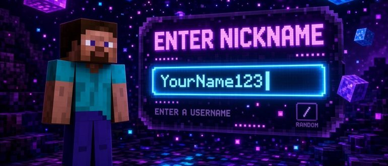 Ники для майна: как придумать и установить крутой ник в Minecraft в 2026 году