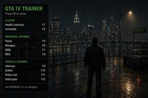 Трейнер для GTA 4: как установить, настроить и не потерять сохранения