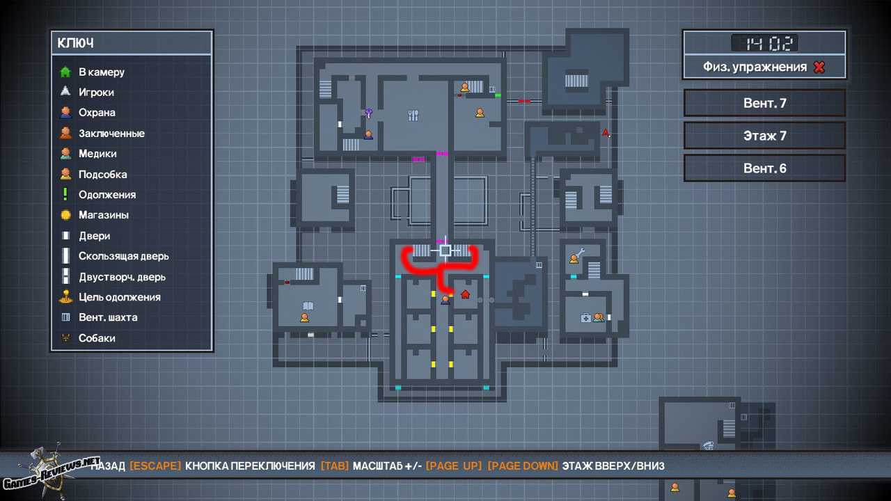 Несколько способов сбежать на карте Area 17 в игре The Escapists 2