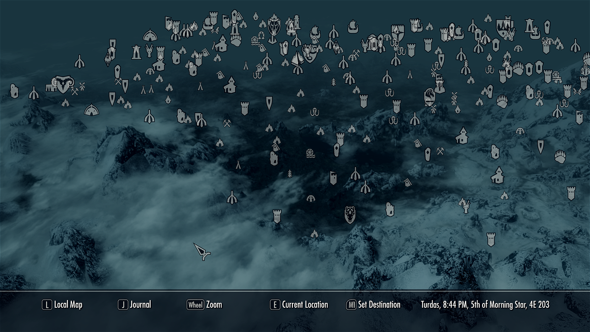 Интерактивная карта the elder scrolls v skyrim