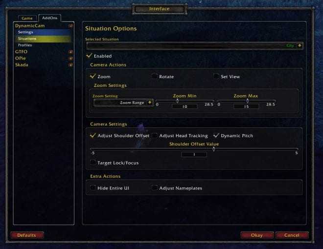Advancedinterfaceoptions - аддон для классического меню интерфейса
