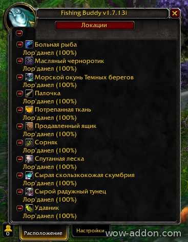 Рыбалка в wow wotlk: рыбы и локации [1-575]