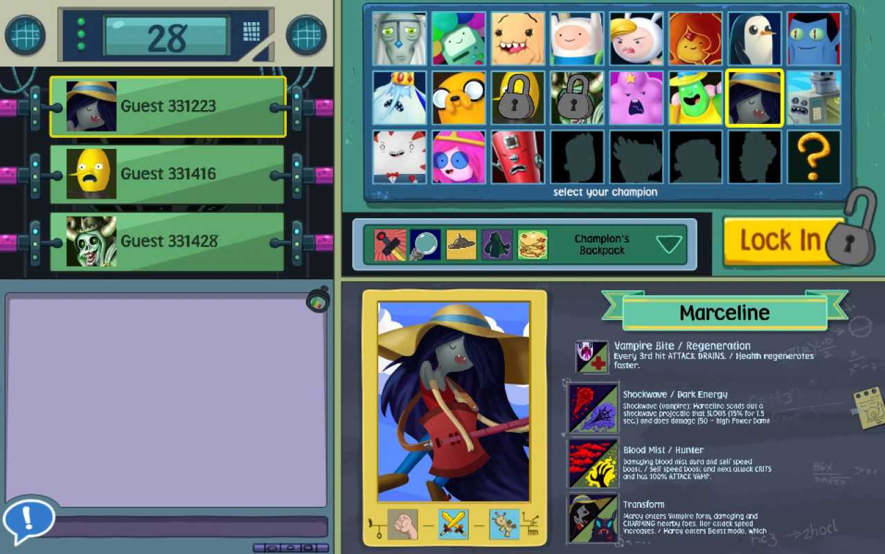 Video game / 
        
        adventure time battle party